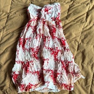 Floral Strapless Dress